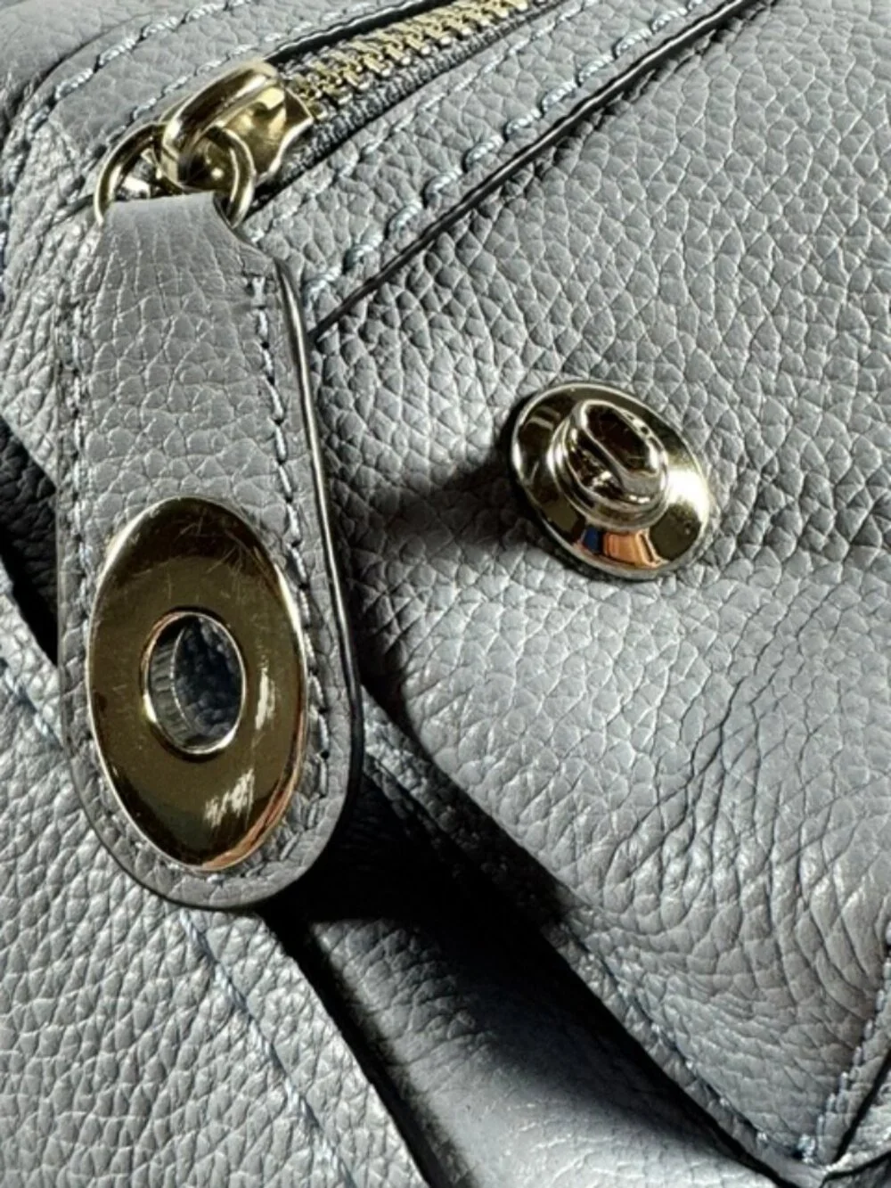 COACH Campus Backpack 23 Pebbled Leather #31032, Blue/Periwinkle (RARE) & SHW